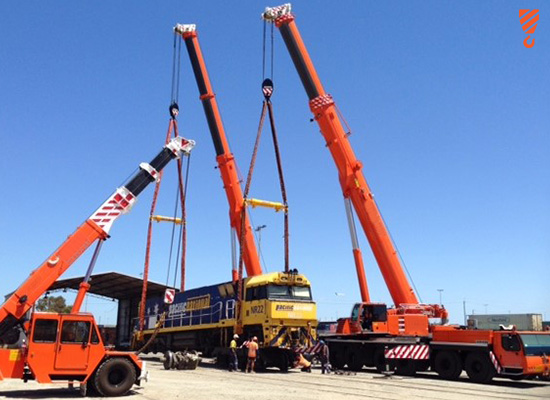 Train lift - Crane Hire Perth Train lift - Crane Hire Perth